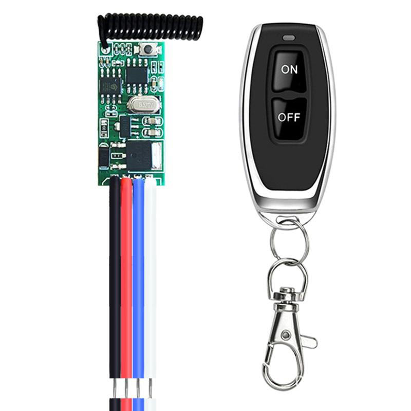 

433 МГц Пост. ток 5-24 В 1-канальное мини-реле Беспроводной радиочастотный пульт дистанционного управления Контроллер светодиодной лампы Переключатель Микроприемник Передатчик