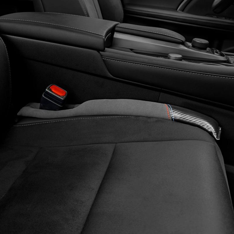 Carbon Fiber Suede Car Interior Seat Gap Plug Filler Pad For Subaru STI Forester Impreza Legacy Outback WRX BRZ XV Accessories