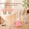 Large Capacity Pet Water Bowl Silent Gravity Cat Water Feeder Cat Water Bowl Holder  Kitten Supply