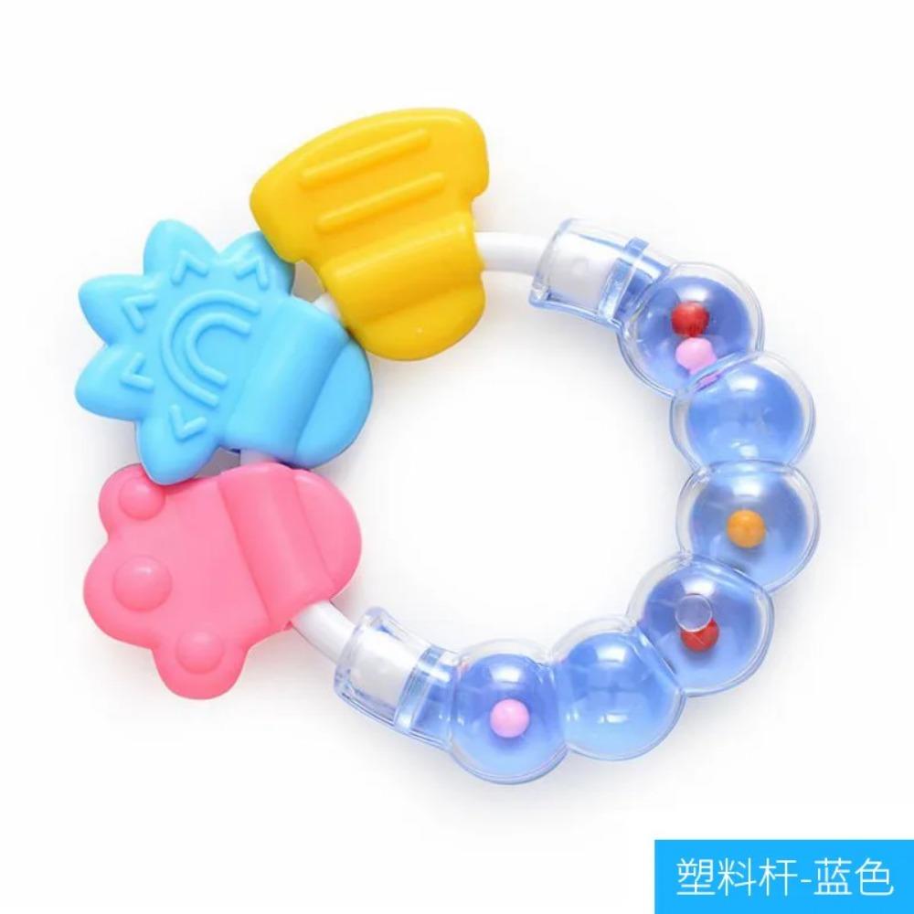 Baby Soft Rubber Rattle Fruit Style Teether Toy Newborn Food Grade Silicone Teethers Infant Training Bed Toy Kids Chewing Toys
