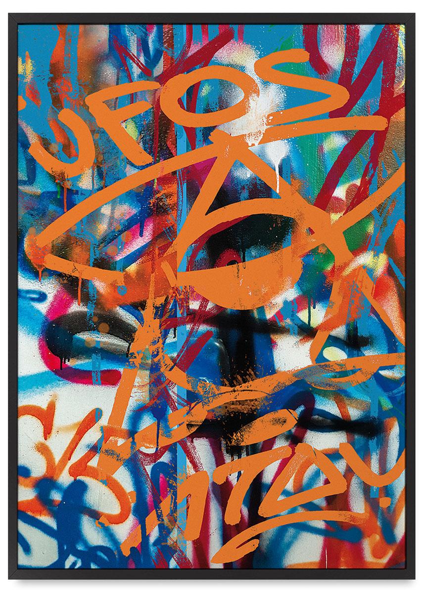 

Plakat abstrakcje graffiti spray 21x30 cm