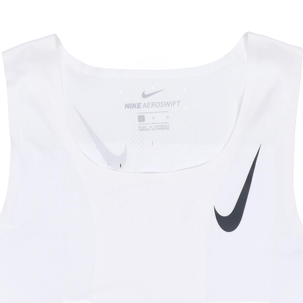Nike Aeroswift V-Neck Running Vest Men Tops White CJ7836-100