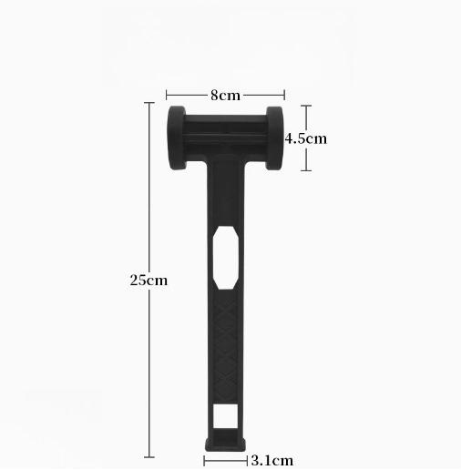 1PCS Outdoor ultra lightweight portable ground nail hammer plastic PE hammer camping canopy tent camping tool