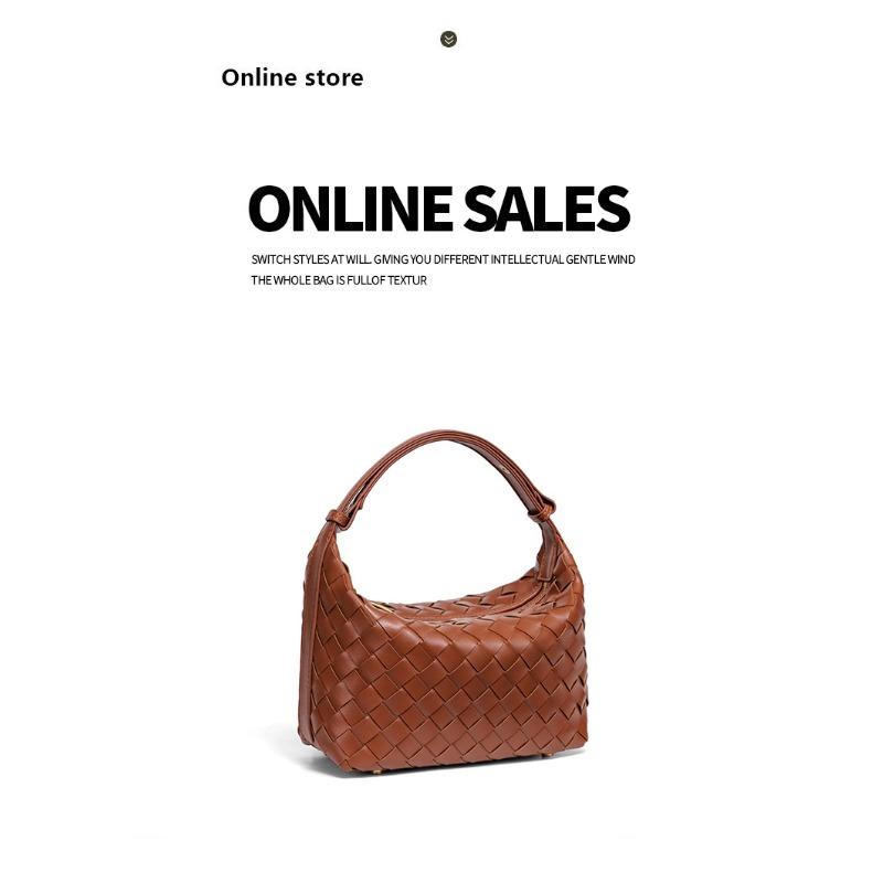 Borsa a mano tessuta a mano transfrontaliera nuova fresca temperamento borsa a tracolla stile casual orizzontale borsa da sottoascellare