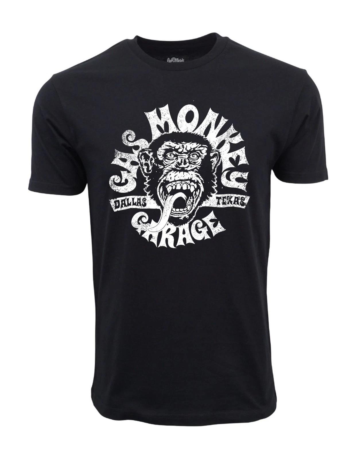 Unisex Adult Casual Graphic Gas Monkey Distressed Logo T shirt T-Shirt XL
