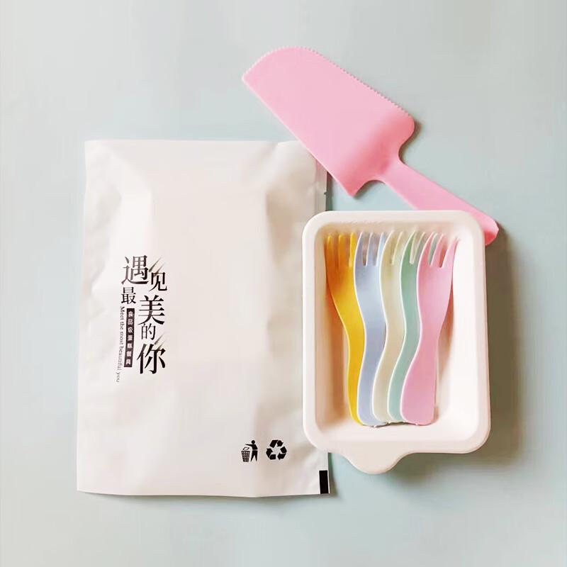 COFLYEE Disposable Cake Serveware Set