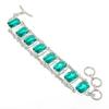 Apatite Quartz Cushion Shape Gemstone Bracelet Latest Adjustable Link Jewelry 7"