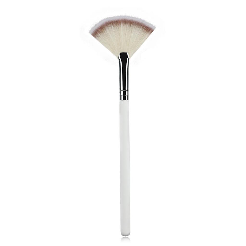 Fan-Shaped Highlight & Blending Brush: Soft Makeup Tool In Stock
