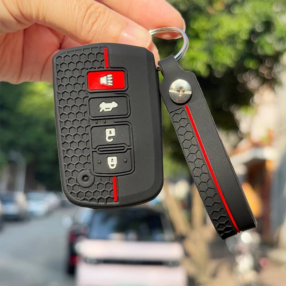 Keychain Holder For Toyota Auris Camry 55 50 Yaris Hybrid RAV4 Noah Alphard Car Remote Key Caps Cover Case