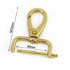 2Pcs 15-40mm Detachable Solid Brass Snap Hook Metal Swivel Lobster Buckle Backpack Carabiner Clips Clasp Dog Collar Bag Buckles
