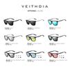 VEITHDIA zīmola Saulesbrilles Unisex Retro Aluminum+TR90 Saulesbrilles Polarized Lens Vintage Eyewear Saulesbrilles Vīriešiem/Sievietēm 6108