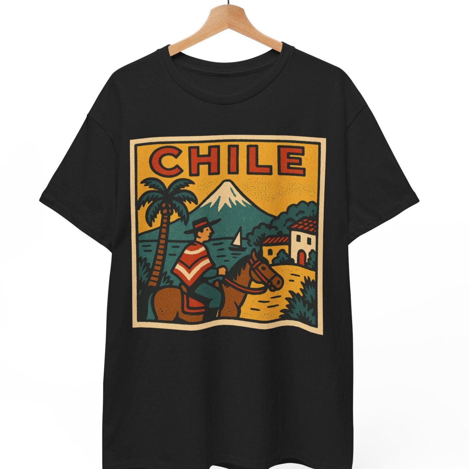 Chile Retro Comic T-Shirt: Vintage South American Pop Art L