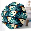 1pc Birds Pattern Automatic Open/close Folding Compact Umbrella, 8-Rib Sturdy Canopy, Lightweight Portable, Everyday Use, Gift, Outdoor Umbrella, Trav