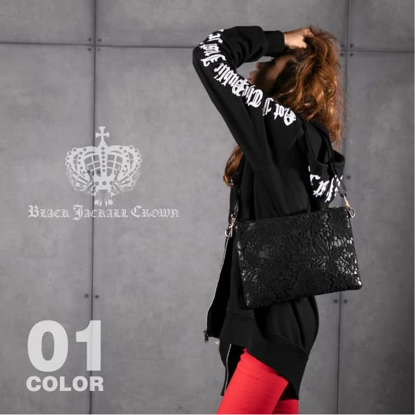 [BLACK JACKALL CROWN] Clutch Bag/shoulder Bag, 2-way Design, TH0213