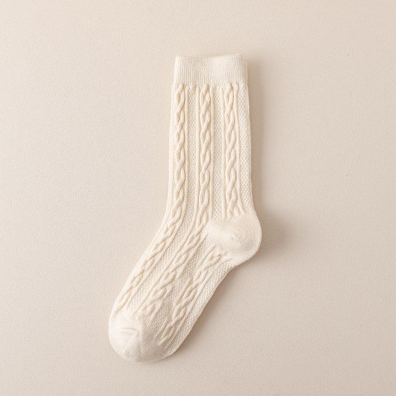 

Women s Wool Slouch Socks - Warm Thick Knit Mid-Calf for Autumn & Winter, Ideal for Postpartum. One Size
