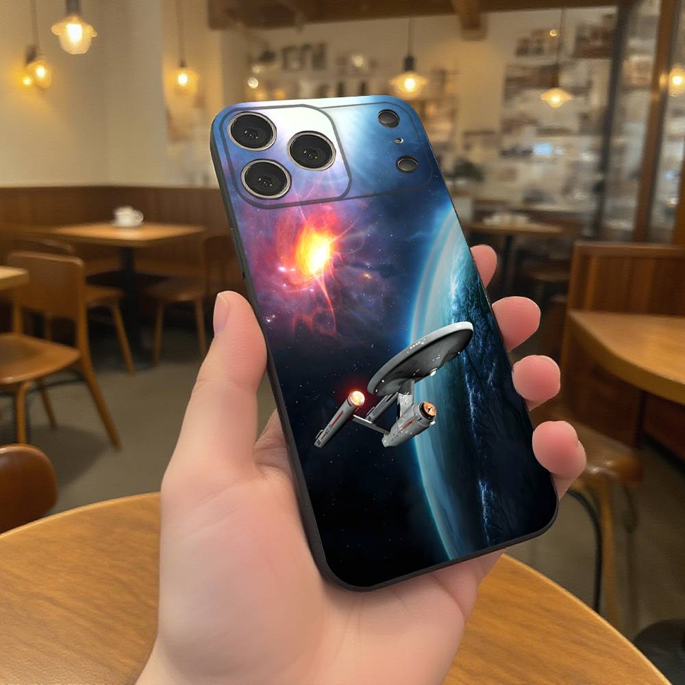 

Art Star T-Trek S-Ships Phone Case For iPhone 17,16,15,14,13,12,11,Pro,XS,Max,XR,Plus,E,SE4,Mini Black Soft Cover iPhone12PROMAX