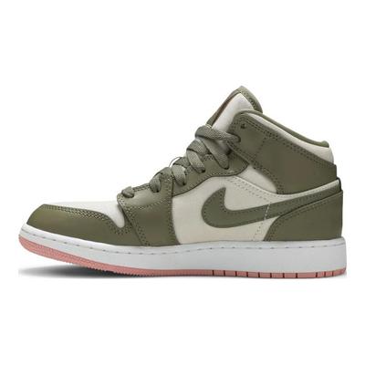 Zapatillas Air 1 Mid GP Trooper Coral Blanqueado Niños Verde Claro-Gris Pardo 640737-225