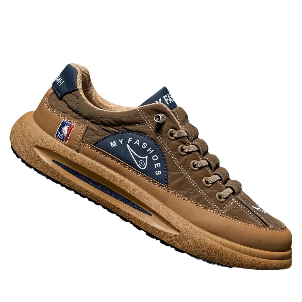 Herrskor Mode Vinter Nya Stilar av Andningsbara Vardagsskor Trendig Textur Bekväma Trendiga Sport Herrskor