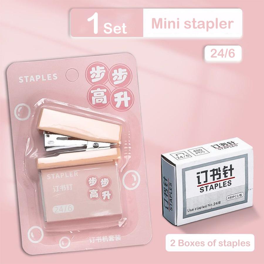 

Mini multifunctional Stapler Set Comes with 1,000 Staples for Students to Bind Test Papers Stationery School Office Supplies