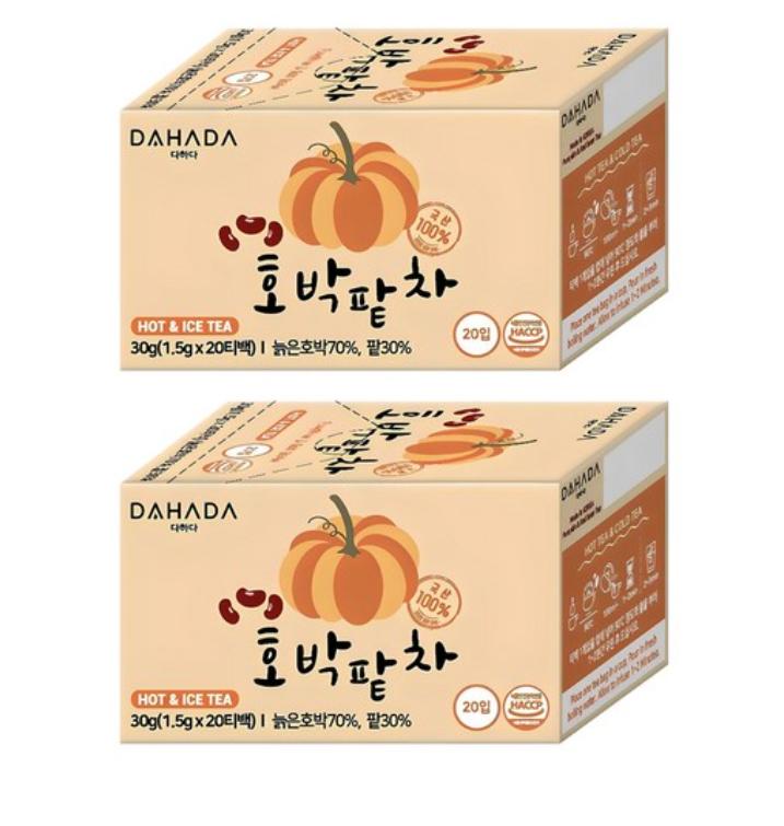 dahada Pumpkin Red Bean Tea 20pcs