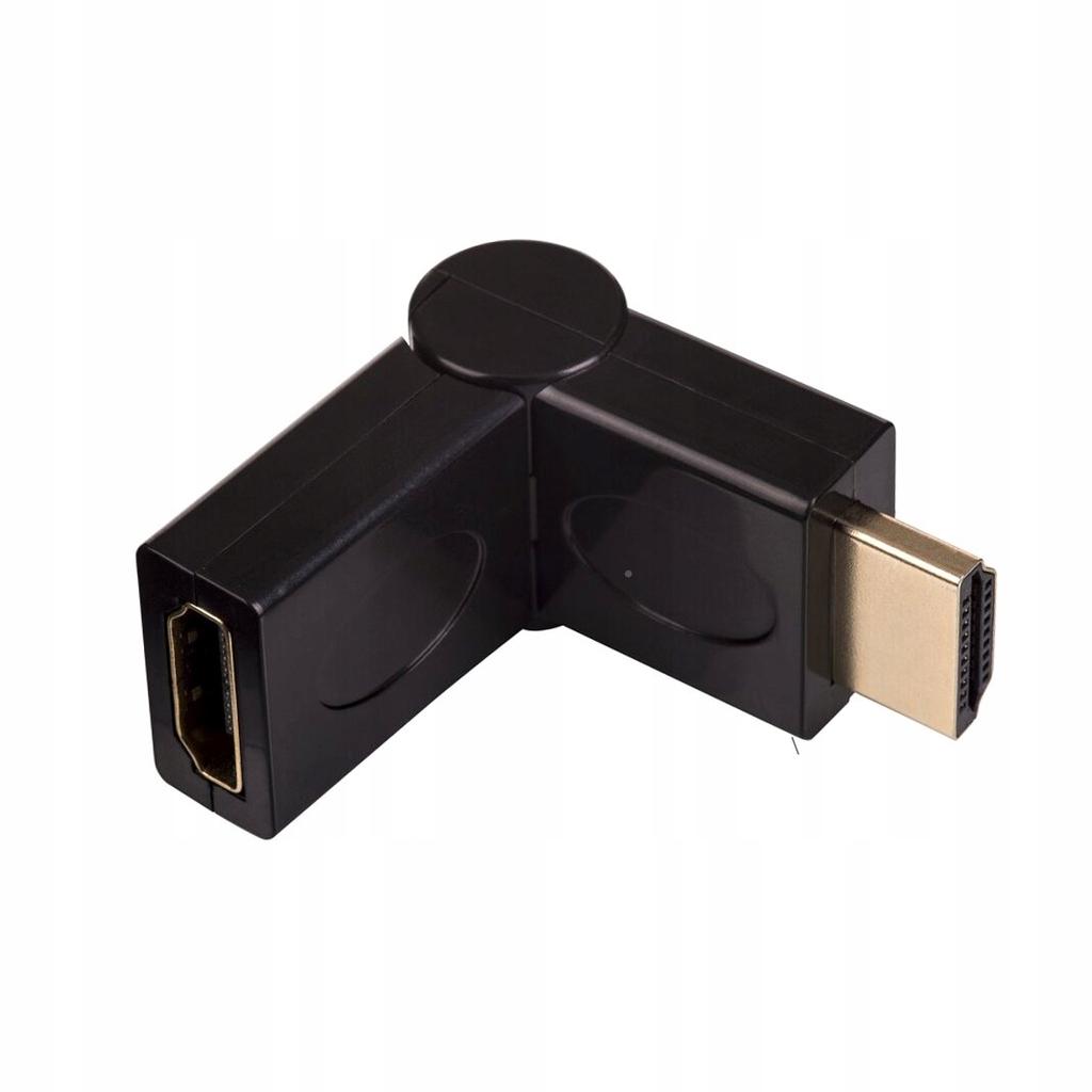 Adapter Akyga AK-AD-40 HDMI /M - HDMI /F kątowy 180 stopni