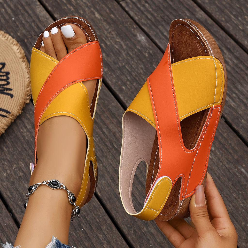 Fashion Women Platform Sandals Casual Beach Sandals Summer 2025 New Mix Color Sandals Luxury Designer Shoes for Women Sandalias De Mujer