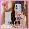 Cartoon Ring Phone Case For Realme C65 Bracelet Soft Case Funny Protective Cute Personality Solid Color Anti-knock Youth