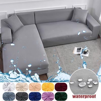 1/2/3/4 locuri Husă de canapea solidă, impermeabilă, subțire, respirabilă, elastică, huse de canapea de colț Protector de mobilier pentru sufragerie acasă