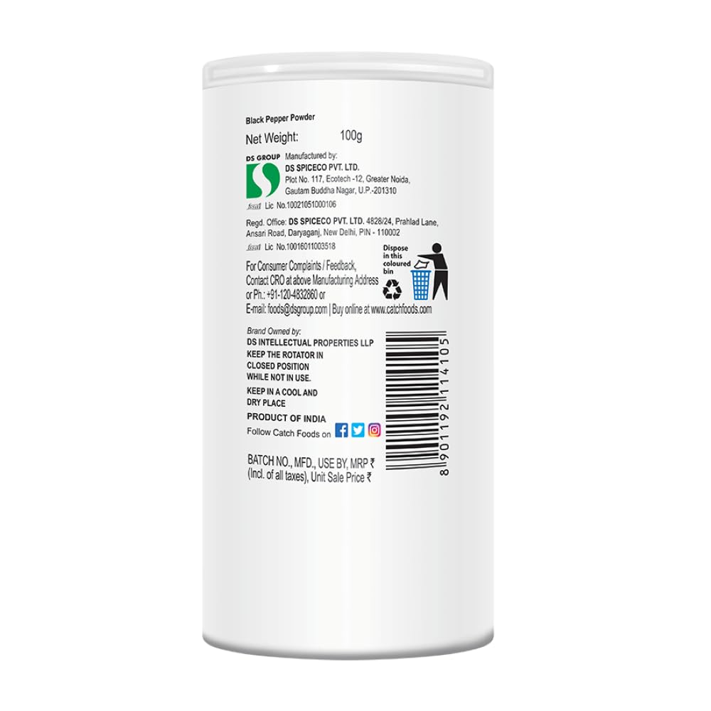 Catch piper negru stropite, 100g