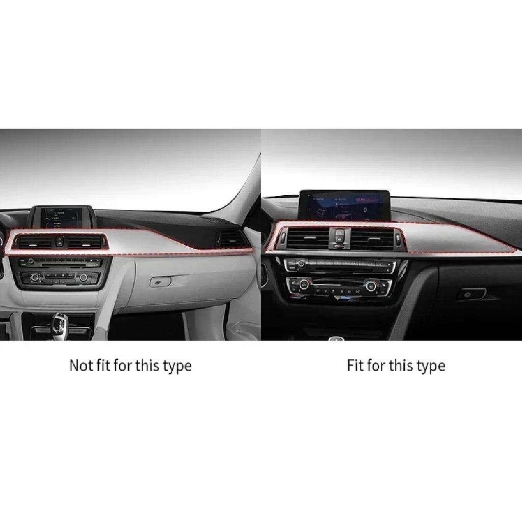 Made of Alcantara For BMW F32 F30 F34 Series 3 4 Dashboard Panel Trim Strips Instrument Sticker Car Interior Tuning Accessories