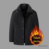 Men's Winter Cotton-Padded Jacket: Fleece-Lined, Thickened, Ideal for Middle-Aged & Elderly