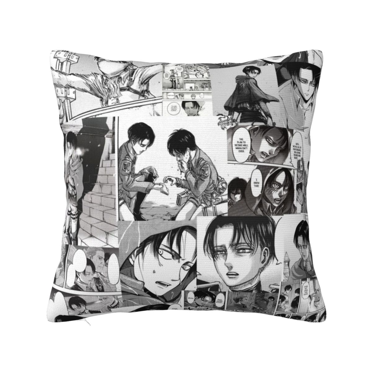 

Ten Attack On Titan Anime Pillow Case Cushion Cover Awesome Polyester Decor Pillowcover for Car 45*45cm 12x12Inch