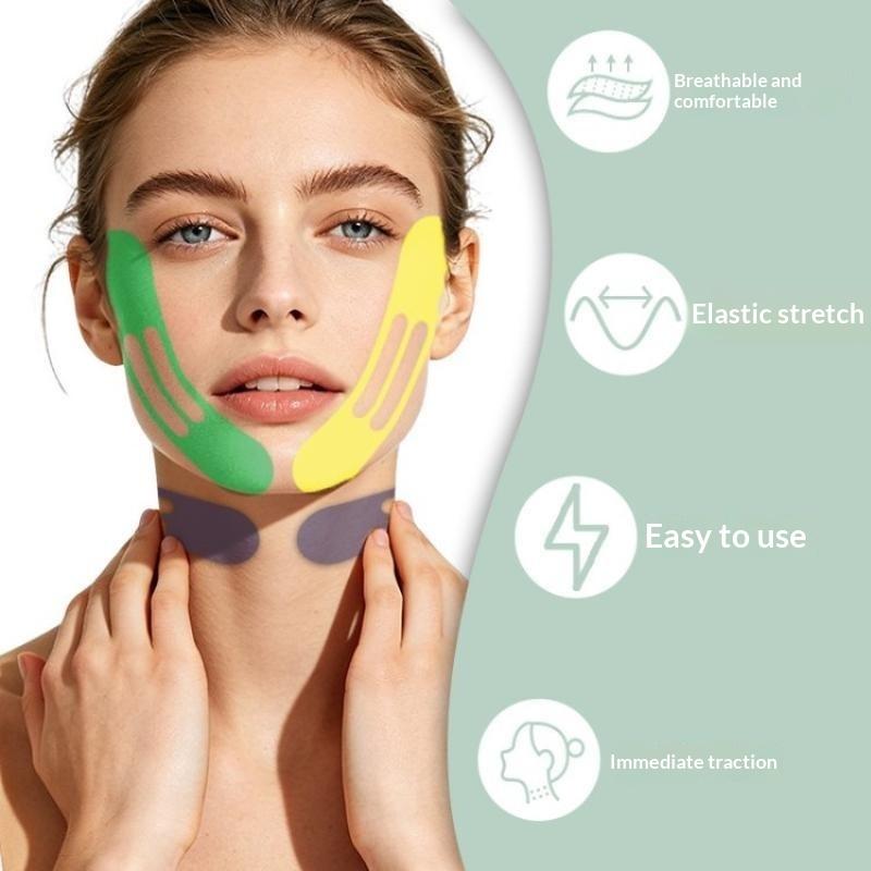Invisible Neck Lifting Tape Neck Lift Tape Neck Wrinkle Patches Face Lift Tapes For Tightening Sagging Skin Double Chin Wrinkles