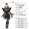 Black Angel Cosplay Costume Ghost Bride Halloween Outfit Dark Witch Dress Evil Zombie Gothic Women's Role Play Clothing