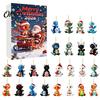 Christmas Tree Hanging Ornaments 2026 Dragon Advent Calendar, 24 Days Funny Baby Figures Countdown Acrylic Decorations 2D Cartoon for Xmas Tree, Home