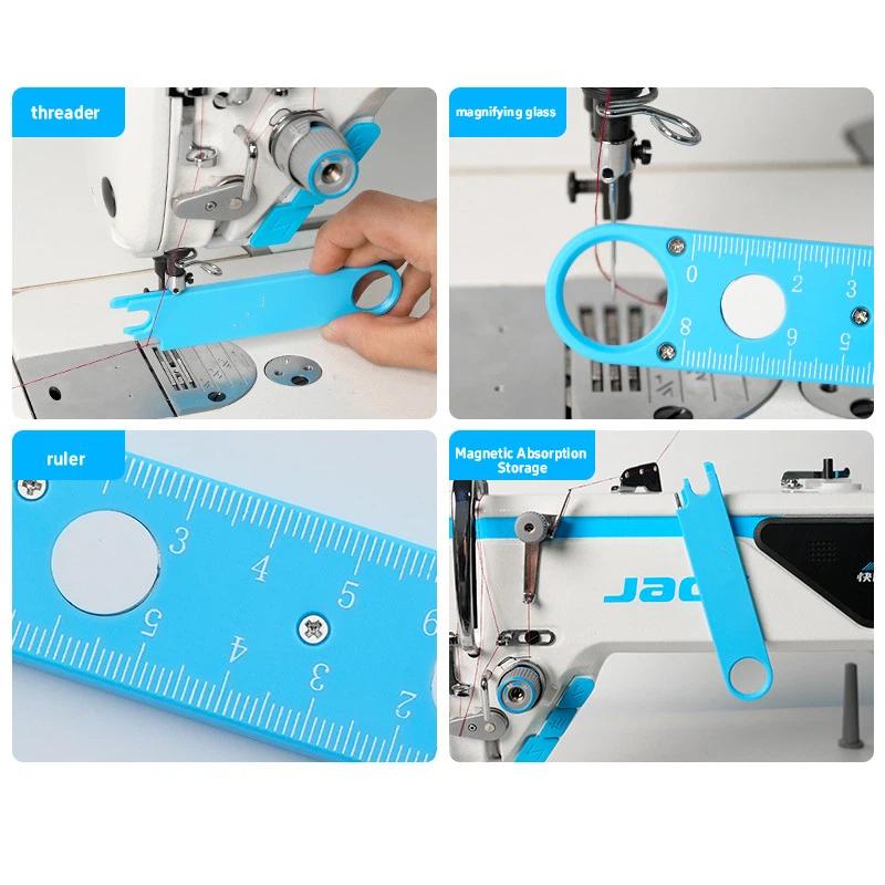Universal Sewing Machine Needle Threader Multi-Functional Wire Threading Device Magnetic Absorption Nano Threading Scale Feature