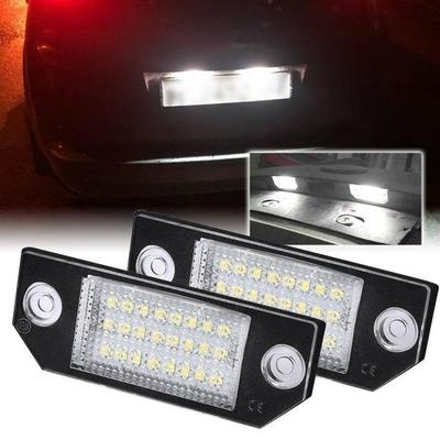 2τμχ Φώτα Πινακίδας Αυτοκινήτου 12V LED Λάμπες Αριθμού Φως Πινακίδας Φως Ουράς Για 03-08 Ford Focus C-MAX 03-08 MK2 Ανταλλακτικά Αυτοκινήτου