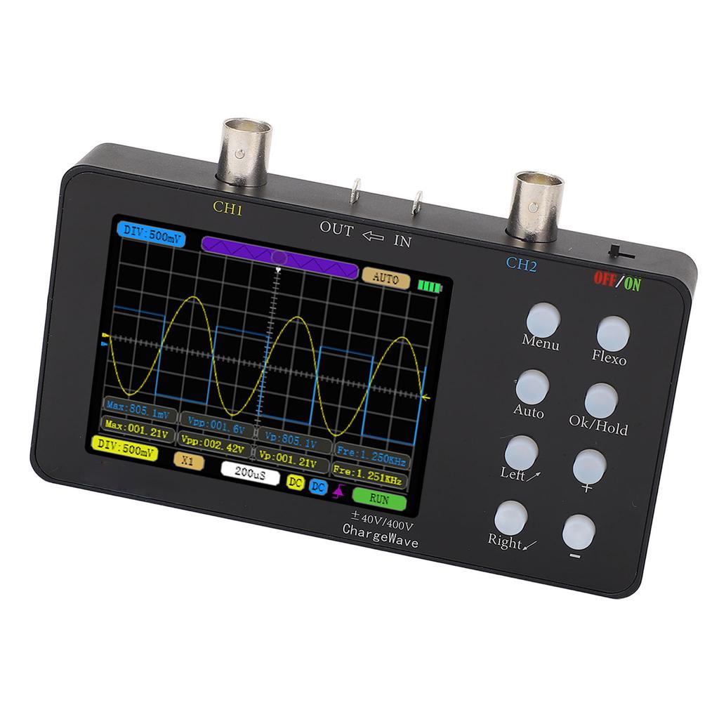 Digitales Oszilloskop, 2 Kanäle, 50 M Abtastrate, tragbares Handheld-Tablet-Oszilloskop