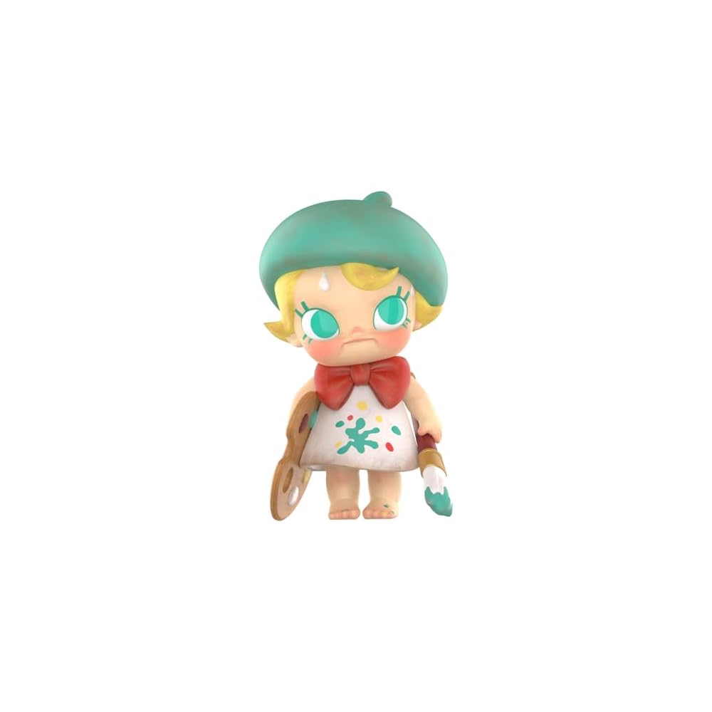 Pop Mart Baby Molly Future Painter Figure Toy Collectible Model Gift