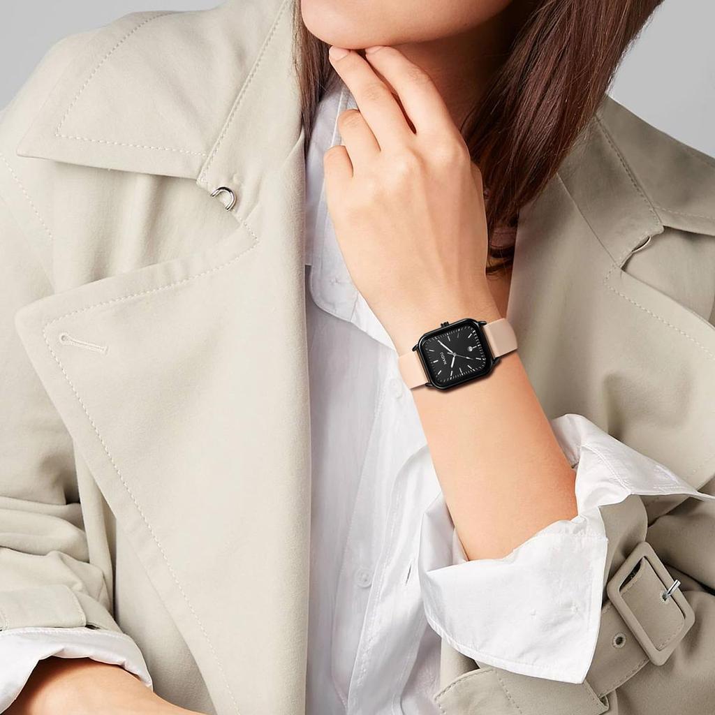 Square Silicone Watch with Analog Quartz Watch with Rubber Casual and Stylish Fashion Accessory for Men and Women Perfect for or As a Boyfriend Gift