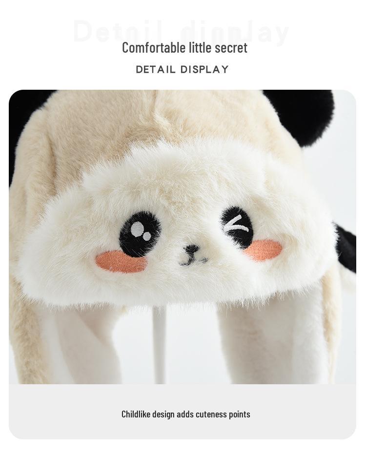 Kids' Winter Plush Hat: Windproof Ear Protection, Cute Cartoon Lei Feng Style