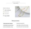 Women's Korean Style Simple Oval Titanium Steel Necklace - Non-Fading Clavicle Chain Accessories
