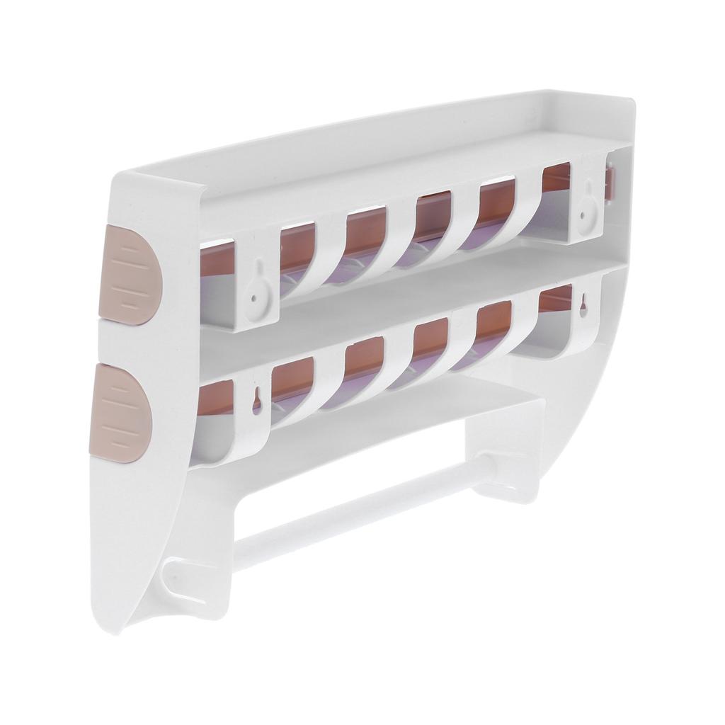 Plastic Wrap Storage Rack Cling Film Dispenser Cutter Paper Towel Holder Kitchen Supplies