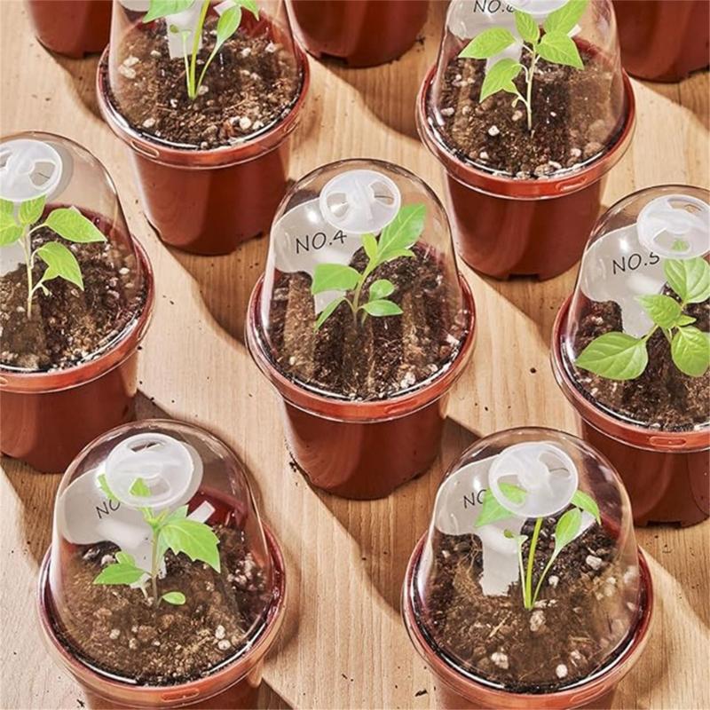 5/10/15/20Pcs Plastic Nursery  Starting Pots Flower Plant Container