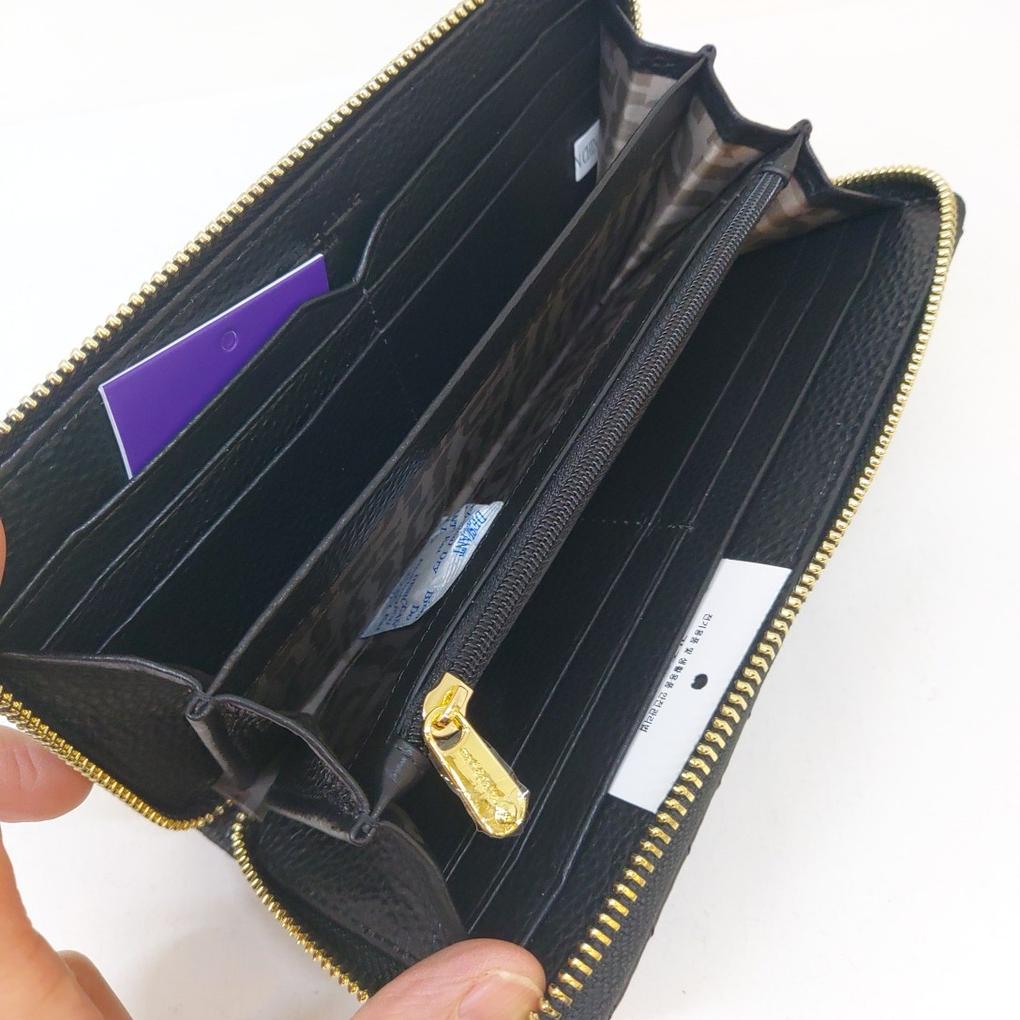 [Mari eclaire] Premium natural cowhide leather zippered women's long wallet / soft leather / lightweight / good storage