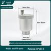 Válvula Automática de Purga de Aire de Latón para Tuberías de Agua y Sistemas HVAC - Válvula de Purga/Liberación 1/2", 3/4", 1"