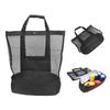Camping Beach Mesh   Bag with Detachable Cooler Bag Multifunctional Packing  