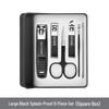 Anti-Splash Nail Clipper 6-Piece Set with Cover for Manicure & Pedicure