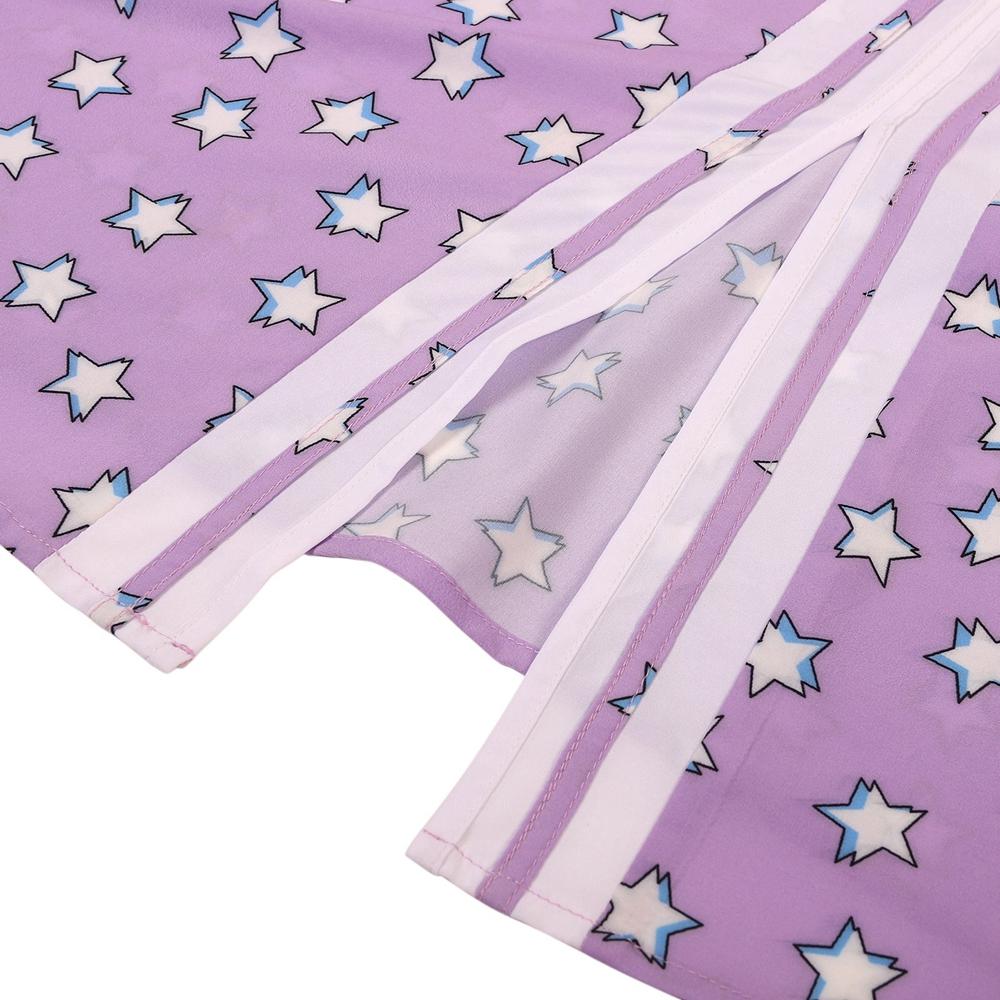 Dámská noční košile s dlouhým rukávem a potiskem