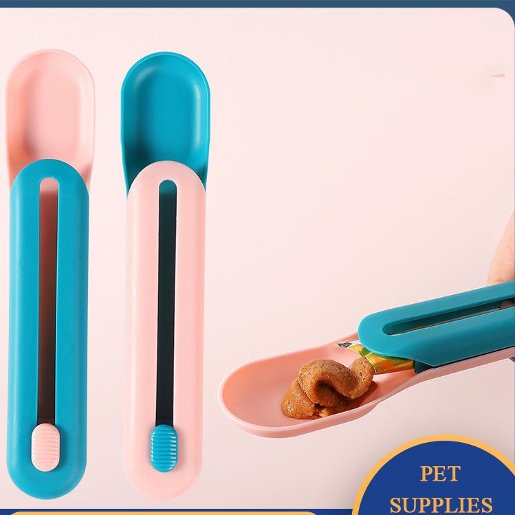 Tierfutter Löffel Lebensmittel Scoop Katze Leckerli Bars Squeezer Müsli Spender Welpen Kätzchen Snack Flüssige Lebensmittel Scoop Pet Liefert